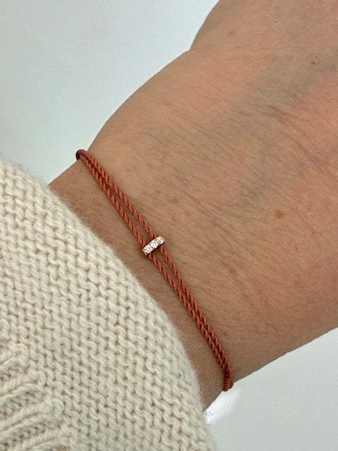 Golden Bridge Cord Bracelet | Hortense Jewelry: Paris Savoir-Faire