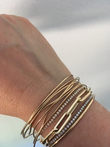 The Mama Link bracelet 14K Yellow Gold | Hortense Jewelry - custom handmade bracelets, beautiful handmade bracelets, handmade bracelets and necklaces