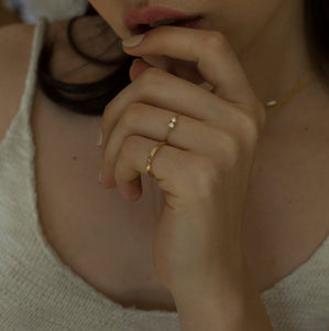 By your side Ring | Hortense Jewelry - ethical engagement rings, conflict free engagement rings, ethically sourced engagement rings, handmade designer rings