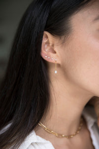 The Little Dancer-Double-Earrings | Hortense Jewelry - handmade artisan earrings, handmade designer earrings, ethically made gold earrings