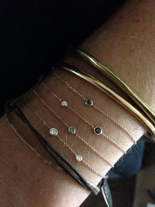 Bracelet Double Flirty Black and White diamond | Hortense Jewelry - custom handmade bracelets, beautiful handmade bracelets, handmade bracelets and necklaces