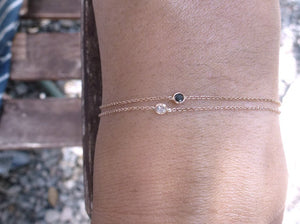 Flirty-black diamond bracelet | Hortense Jewelry - custom handmade bracelets, beautiful handmade bracelets, handmade bracelets and necklaces