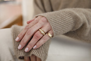 Textured Love Ring