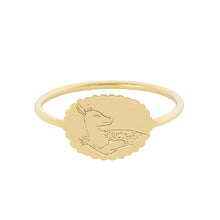 Load image into Gallery viewer, The Bubble Signet Ring-Deer or Lambs | Hortense Jewelry - ethical diamond rings, delicate designer rings, designer gold rings
