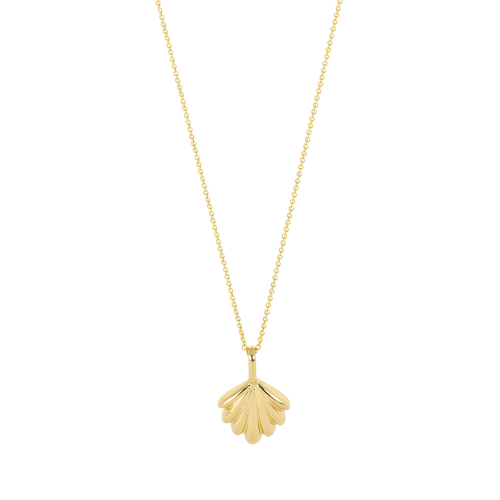 The Mini Shell Necklace | Hortense Jewelry - handmade designer necklaces, designer gold necklaces, designer bridal necklaces, delicate gold necklaces