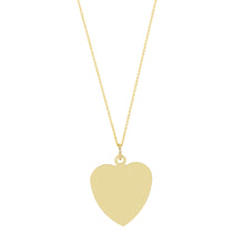 Load image into Gallery viewer, The Big Heart necklace-Customizable-with or without diamond | Hortense Jewelry - beautiful handcrafted necklaces, unique handmade necklaces, handcrafted necklaces and pendants