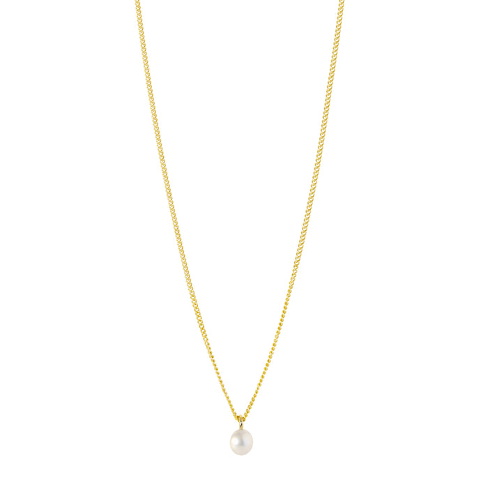 The Mini-Mini Me Pearl Necklace | Hortense Jewelry - handmade designer necklaces, designer gold necklaces, designer bridal necklaces, delicate gold necklaces