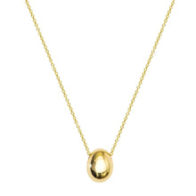 Load image into Gallery viewer, Precious Life-Large Egg pendant Necklace SILVER 18&quot; | Hortense Jewelry - handmade designer necklaces, designer gold necklaces, designer bridal necklaces, delicate gold necklaces