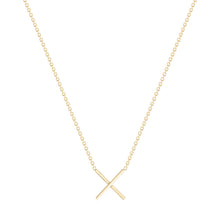 Load image into Gallery viewer, Kiss necklace 14KYG 16&quot; | Hortense Jewelry - handmade designer necklaces, designer gold necklaces, designer bridal necklaces, delicate gold necklaces