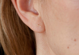 Bamboo earrings | Hortense Jewelry - handmade artisan earrings, handmade designer earrings, ethically made gold earrings