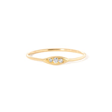 Load image into Gallery viewer, Rise and Shine-Diamond ring YG size 4 | Hortense Jewelry - ethical diamond rings, delicate designer rings, designer gold rings