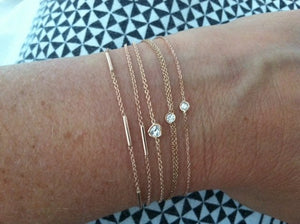 Flirty bracelet extra white diamond | Hortense Jewelry - custom handmade bracelets, beautiful handmade bracelets, handmade bracelets and necklaces