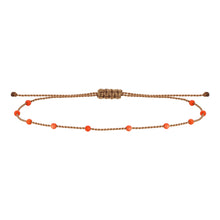 Load image into Gallery viewer, Wish Me Love Coral Beads Cord Bracelet