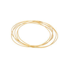 Load image into Gallery viewer, Unshapped “Spaghettis” Bangle SINGLE 14KYG 6&quot; | Hortense Jewelry - handcrafted beaded bracelets, handcrafted gold bracelets, handmade pearl bracelets, delicate handmade bracelets