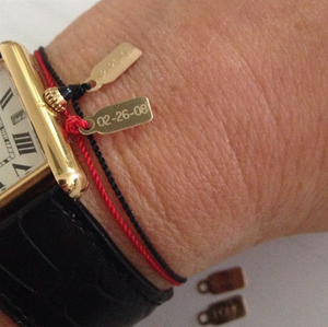 Tag-cord bracelet | Hortense Jewelry - custom handmade bracelets, beautiful handmade bracelets, handmade bracelets and necklaces