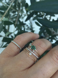 The Link Chain ring | Hortense Jewelry - ethical engagement rings, conflict free engagement rings, ethically sourced engagement rings, handmade designer rings