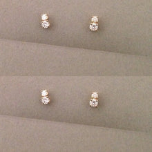 Load image into Gallery viewer, Double D all White | Hortense Jewelry - handmade artisan earrings, handmade designer earrings, ethically made gold earrings