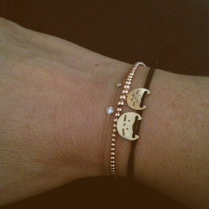 Sweet Purrrr-Cord bracelet | Hortense Jewelry - custom handmade bracelets, beautiful handmade bracelets, handmade bracelets and necklaces
