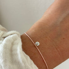 Load image into Gallery viewer, Floating Lab Diamond cord bracelet