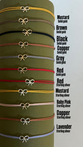 The Itsy Bitsy Bow cord bracelet