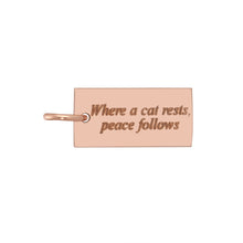 Load image into Gallery viewer, Tag Cat Necklace-Customizable