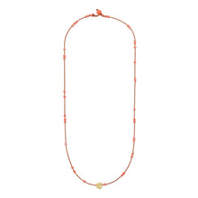 Load image into Gallery viewer, "Fleur" Necklace with mini white pearls