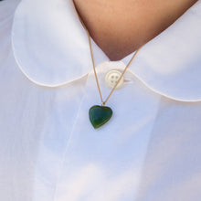 Load image into Gallery viewer, “ Sweetheart Jade” necklace -Sterling silver