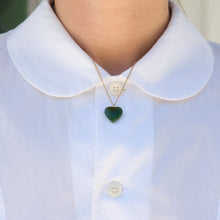 Load image into Gallery viewer, “ Sweetheart Jade” necklace -Sterling silver