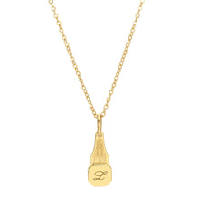 Load image into Gallery viewer, Signet "Plume" Pendant Necklace