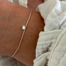 Load image into Gallery viewer, Floating Lab Diamond cord bracelet