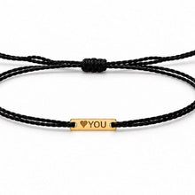 Load image into Gallery viewer, ID Cord Bracelet solid gold 14K