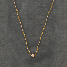 Load image into Gallery viewer, "Fleur" Necklace with mini white pearls