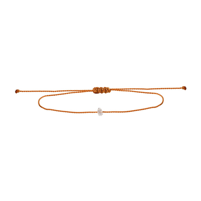 Herkimer cord bracelet