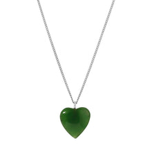 Load image into Gallery viewer, “ Sweetheart Jade” necklace -Sterling silver