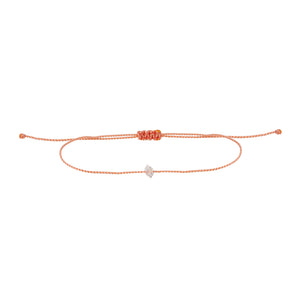 Herkimer cord bracelet