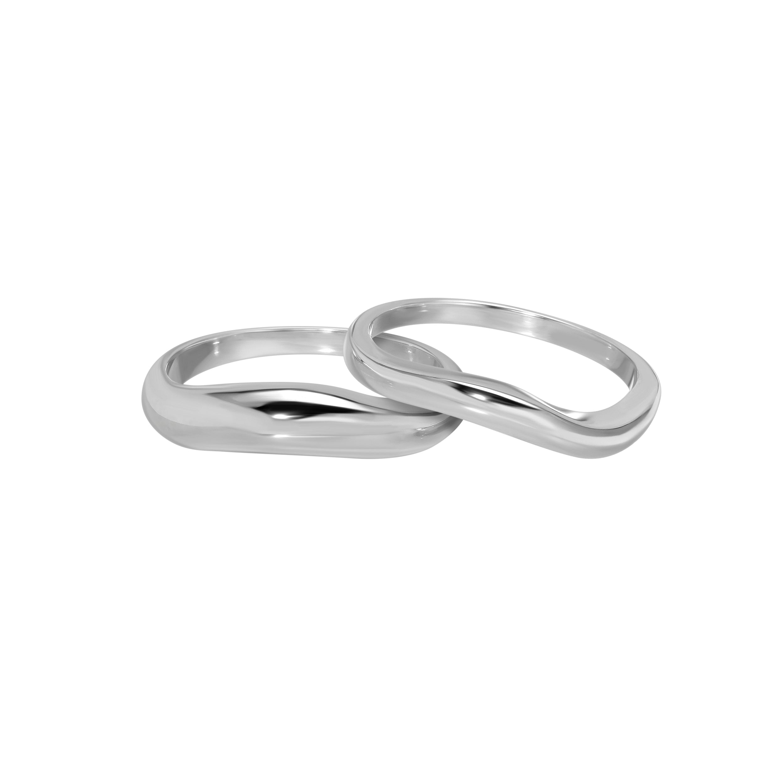 【2点セット】nonnative × END RING 925 SILVER Waves set of 2 rings | Hortense Jewelry: Paris Savoir-Faire x LA