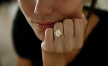 Load image into Gallery viewer, The Message Signet ring-2 diamonds