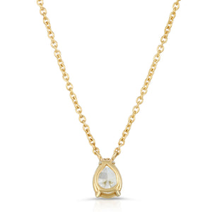 Pear Shaped Diamond Necklace