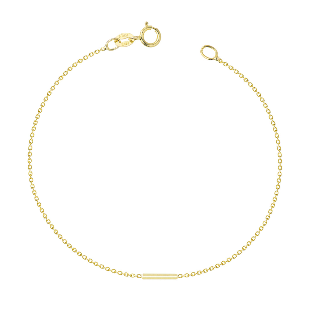Bamboo bracelet-single bar | Hortense Jewelry - handcrafted beaded bracelets, handcrafted gold bracelets, handmade pearl bracelets, delicate handmade bracelets