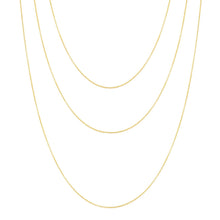 Load image into Gallery viewer, Simple and Delicate Chains 14KYG 14&quot; Choker | Hortense Jewelry - handmade designer necklaces, designer gold necklaces, designer bridal necklaces, delicate gold necklaces