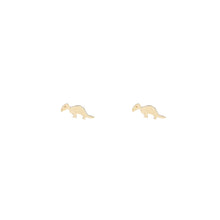 Load image into Gallery viewer, The Dinosaure earrings Single 14KYG | Hortense Jewelry - yellow gold bridal earrings, designer bridal earrings, ethical gold earrings