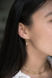 The Little Dancer-Double-Earrings | Hortense Jewelry - handmade artisan earrings, handmade designer earrings, ethically made gold earrings