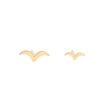 Load image into Gallery viewer, “Flying Together” -Earring 14KYG PAIR | Hortense Jewelry - yellow gold bridal earrings, designer bridal earrings, ethical gold earrings