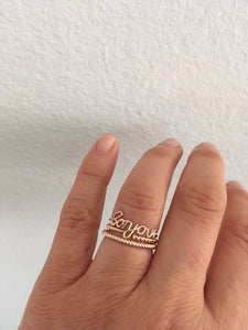 "Bonjour" Ring | Hortense Jewelry - ethical engagement rings, conflict free engagement rings, ethically sourced engagement rings, handmade designer rings