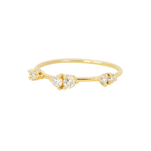 By your side Trio Ring | Hortense Jewelry - ethical diamond rings, delicate designer rings, designer gold rings