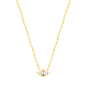By your side Necklace 14K YG 16" | Hortense Jewelry - handmade designer necklaces, designer gold necklaces, designer bridal necklaces, delicate gold necklaces