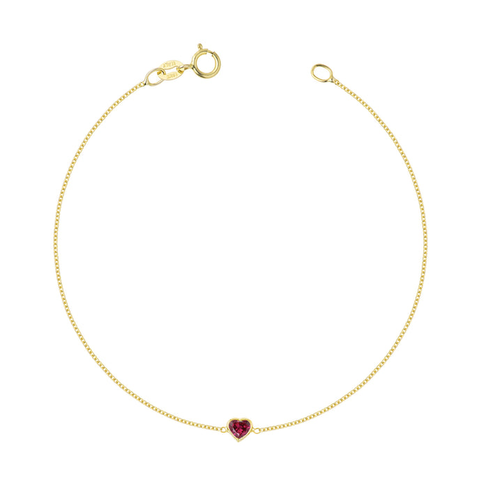 Je t'aime bracelet-Ruby | Hortense Jewelry - handcrafted beaded bracelets, handcrafted gold bracelets, handmade pearl bracelets, delicate handmade bracelets