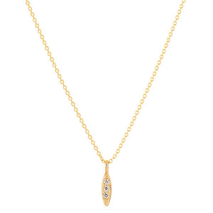 Rise and Shine-Large necklace with diamonds or without diamond 14KYG 18" with diamonds | Hortense Jewelry - handmade designer necklaces, designer gold necklaces, designer bridal necklaces, delicate gold necklaces