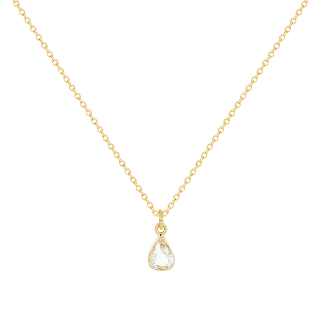Tear of joy-New- | Hortense Jewelry - handmade designer necklaces, designer gold necklaces, designer bridal necklaces, delicate gold necklaces