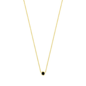 Flirty necklace-black diamond | Hortense Jewelry - handmade women's jewelry, ethical women's jewelry, handmade gold jewelry